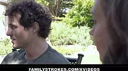 Elena Koshka flashes her teen pussy then rides cowgirl after tease 😈🍆💦