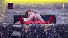 Girlfriend Fucks Friend Doggystyle in Hotel Room