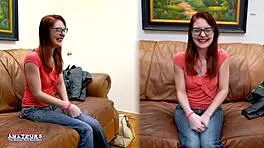 cutie dezi rae gags deep on dildo then fingers her wet shaved pussy intriguing