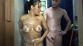 Friend visits home discovers he craves young brunette like stepdaughter