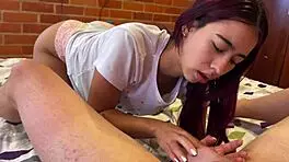 She notices the morning stiffness and offers a helpful sensual touch to start the day right