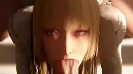 Magik's tight pussy hammered, paizuri tits and lili's deepthroat compilation
