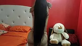 horny argentinian latina teen big ass webcam slut waits hotel client fuck