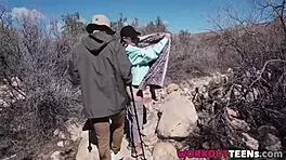 flash those perky tits and big ass for hiking motivation girl