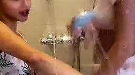 Backstage secrets explode into wet threesome cum swap frenzy