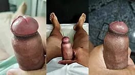 compil of best small dick jerks and foreskin cums with gf's squirting pussy and tits - part 3