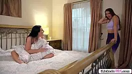 Lesbian Roommate Licks Ass After Intense Dildo Fucking Session