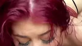 Watch redhead gymnast deepthroat big cock and ride to shaking orgasms?