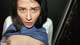 extra petite latina begs for monster cock doggystyle pounding!