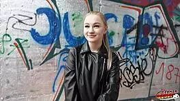 Hey shy tiny Dasha, ready for your first deep fuck in this scout casting?