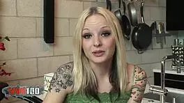 Sweet petite blonde's tiny ass stretched by massive BBC