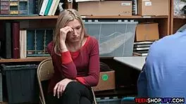 teen bails her hot milf friend from shoplifting jail