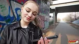 Hey shy tiny Dasha, ready for your first deep fuck in this scout casting?