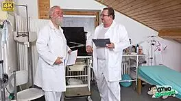 Keira Flow cums nonstop from old docs' machines 😍🔥