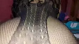 Neighbor's hubby creampies my lingerie-clad curvy pussy