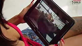 naughty teen rubs wet pussy shoves dildo then crams cucumber deep 🍆🥒💦