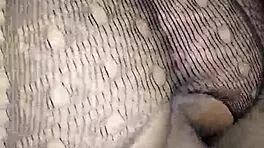 Neighbor's hubby creampies my lingerie-clad curvy pussy