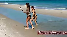 Cherry Torn Bonds Excited Young Tourist Felicity Feline First Time