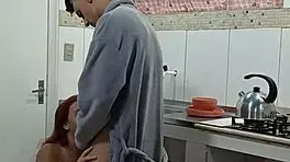 hot babe seduces boss and gulps his married cum load