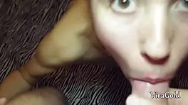 omg my wife's mouth overflowing with thick hot sperm load