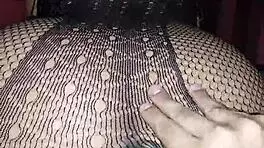 Neighbor's hubby creampies my lingerie-clad curvy pussy