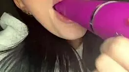 British coed squirts hard fingering her shaved pussy on webcam