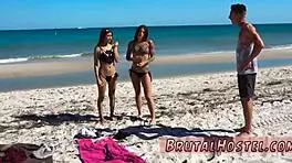 Cherry Torn Bonds Excited Young Tourist Felicity Feline First Time