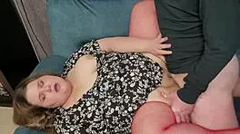 juicy chubby teen in stockings creampied first time hard!