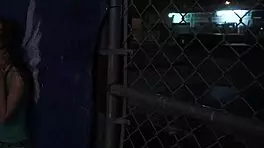 Skinny teen's meaty pussy gets dominated rough in public BDSM bang! 😈🔗