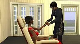 indian stepmom massages virgin after work to spark hot creampie relief