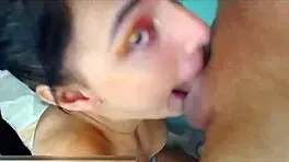 Jazmin upside down deepthroat sloppy face fuck