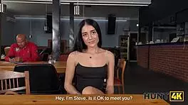 ara mix in heels wonders if rough toilet deepthroat with stranger beats her shaved pussy pickup?