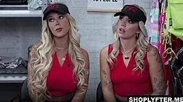 shoplifters kali roses and lola cheeks tempted by officer tony's huge cock deal