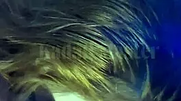 Redhead rubs feet on cock before sucking it dry 👅💦