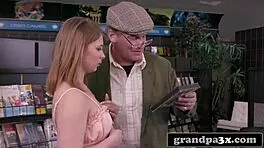 Sexy Ass Teen Aroused Browsing Hardcore Porn Video Rental Store