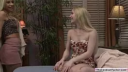 latina lesbian facesits petite blonde girlfriend