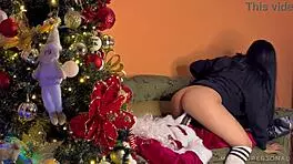 Santa's massive BBC pounds my pussy deep!