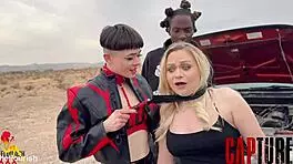 Rylee Blake's petite frame meets monster black cock in raw reality trailer