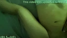 Watch her take double toys in ass while getting spanked in kinky POV