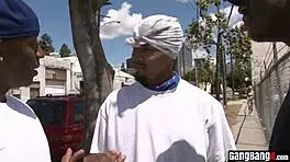 Busty braces girl craves bbc gangbang double stuffing frenzy