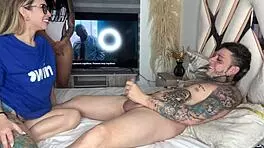 i make two horny latinas suck my huge cock together