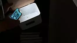 brunette bribed by throbbing cock for wild fuck