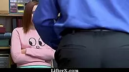 shoplifter teen picks rough doggy over jail time any day