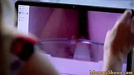 classy lesbian milf devours teen beauty's pussy in steamy oral session