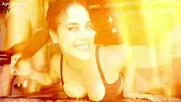 She endures 2 liter piss enema prolapse with face fuck cum