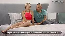 mila de armas petite 18+ babe's intimate first encounter