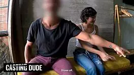 Petite latina gags on massive cock