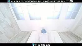 Beautiful japanese yume hanaoka sucks cock before hot vr fucking