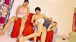 Uttaran20's Passionate Girls Ride Cocks Wild In Squirting FFM Threesome Frenzy