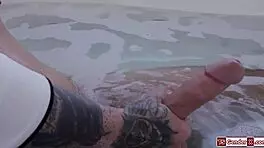 Watch me bareback busty trans nadia love ass licking handjob